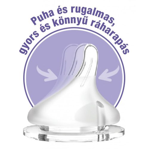 Lansinoh etetőcumi extra lassú folyású "XS" (újszülött kortól) - 2db