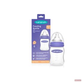   Lansinoh cumisüveg egyedülálló etetőcumival 160ml /0hó+/