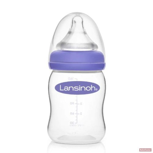 Lansinoh cumisüveg egyedülálló etetőcumival 160ml /0hó+/