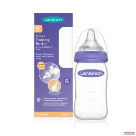 Lansinoh üveg cumisüveg egyedülálló etetőcumival 160ml