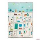 Zopa kétoldalas, összecsukható habszivacs játszószőnyeg (szegett szegéllyel) 180×120 cm - city