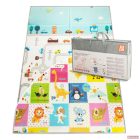 Zopa kétoldalas, összecsukható habszivacs játszószőnyeg (szegett szegéllyel) 180×120 cm - city