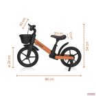 Zopa Cruiser futóbicikli fékkel,kitámasztóval,kosárkával - Orange Race
