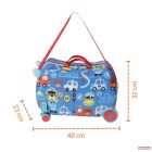 Zopa Gyerek gurulós bőrönd Pack&Ride - Dino