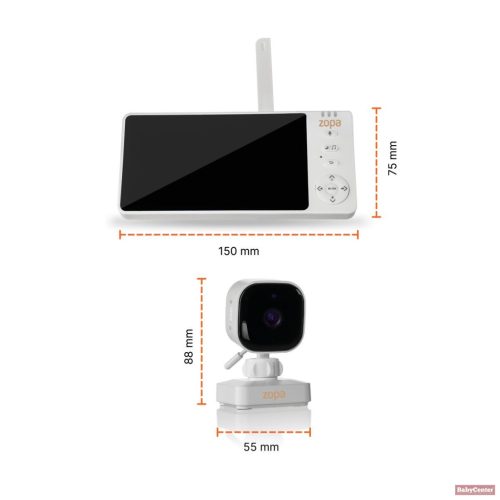 Zopa Digitális Videomonitor (kamerás bébiőr) Otthon és Autó 3 az 1-ben