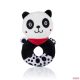 Zopa kontrasztos,szenzoros csörgő-panda