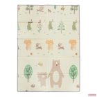 Zopa kétoldalas, összecsukható habszivacs játszószőnyeg (szegett szegéllyel) 180×120 cm - forest