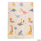 Zopa kétoldalas, összecsukható habszivacs játszószőnyeg (szegett szegéllyel) 180×120 cm - dino