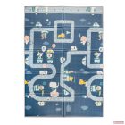 Zopa kétoldalas, összecsukható habszivacs játszószőnyeg (szegett szegéllyel) 180×120 cm - dino