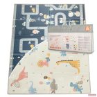 Zopa kétoldalas, összecsukható habszivacs játszószőnyeg (szegett szegéllyel) 200×150 cm - dino