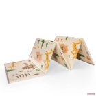 Zopa kétoldalas, összecsukható habszivacs játszószőnyeg (szegett szegéllyel) 200×150 cm - savana