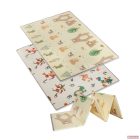 Zopa kétoldalas, összecsukható habszivacs játszószőnyeg (szegett szegéllyel) 200×150 cm - forest