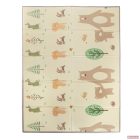 Zopa kétoldalas, összecsukható habszivacs játszószőnyeg (szegett szegéllyel) 200×150 cm - forest