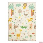 Zopa kétoldalas, összecsukható habszivacs játszószőnyeg (szegett szegéllyel) 180×120 cm - savana