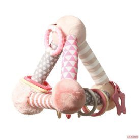   BabyOno játék plüss piramis készségfejlesztő Tiny Joga - rózsaszín