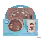 Canpol babies Ebéd szett BONJOUR PARIS 5db piros