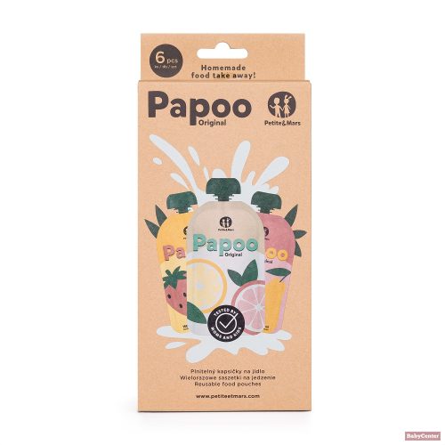 PETITE&MARS Papoo Original tasak bébiételekhez, 6db