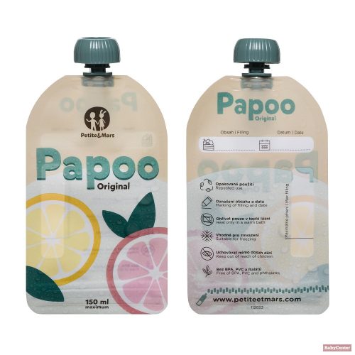 PETITE&MARS Papoo Original tasak bébiételekhez, 6db