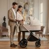 Adamex Bianco 4in1 multifunkciós babakocsi (Römer hordozóval,isofix bázistalppal) - Champagne Beige