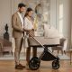 Adamex Bianco 4in1 multifunkciós babakocsi (Römer hordozóval,isofix bázistalppal) - Champagne Beige