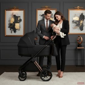   Adamex Bianco 4in1 multifunkciós babakocsi (Römer hordozóval,isofix bázistalppal) - Champagne Carbon