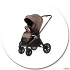 Adamex Bianco 4in1 multifunkciós babakocsi (Römer hordozóval,isofix bázistalppal) - Chocolate brown