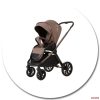 Adamex Bianco 4in1 multifunkciós babakocsi (Römer hordozóval,isofix bázistalppal) - Chocolate fango