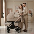 Adamex Bianco 4in1 multifunkciós babakocsi (Römer hordozóval,isofix bázistalppal) - Champagne Latte