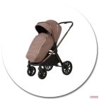 Adamex Bianco 4in1 multifunkciós babakocsi (Römer hordozóval,isofix bázistalppal) - Champagne Latte