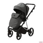 Adamex Blanc Premium Special Edition multifunkciós babakocsi 3in1 - sötétszürke,króm vázbetéttel /PS-595/