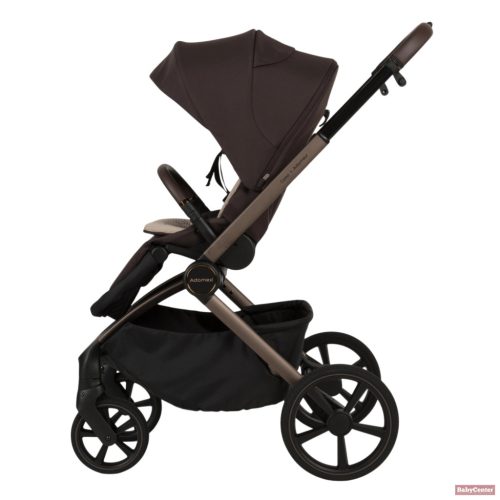 Adamex Como 2in1 premium multifunkciós babakocsi összecsukható mózeskosárral - Chocolate brown