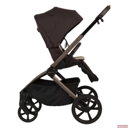 Adamex Como 2in1 premium multifunkciós babakocsi összecsukható mózeskosárral - Chocolate brown