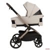 Adamex Como 4in1 premium multifunkciós babakocsi összecsukható mózeskosárral (Römer hordozóval,isofix bázistalppal) - Natura beige