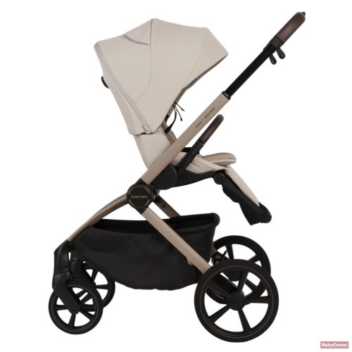 Adamex Como 4in1 premium multifunkciós babakocsi összecsukható mózeskosárral (Römer hordozóval,isofix bázistalppal) - Natura beige
