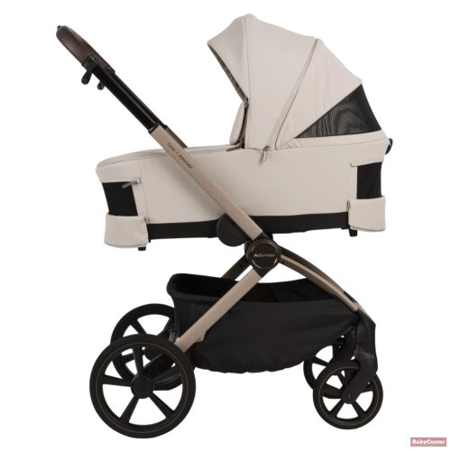 Adamex Como 2in1 premium multifunkciós babakocsi összecsukható mózeskosárral - Natura beige