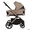 Adamex Como 4in1 premium multifunkciós babakocsi összecsukható mózeskosárral (Römer hordozóval,isofix bázistalppal) - Natura latte