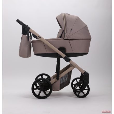 Adamex DOLCE Natura Premium babakocsi 2in1 (színazonos babahordozó vásárolható hozzá) - CAPPUCCINO