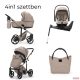 Adamex DOLCE Natura Premium babakocsi 4in1 szettben (Römer Safe Core hordozóval és bázistalppal) - SAND