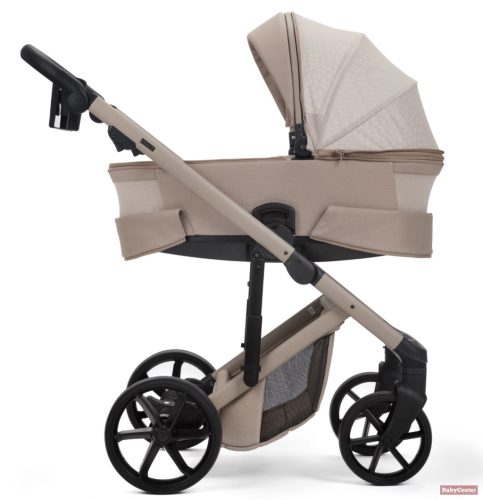 Adamex DOLCE Natura Premium babakocsi 4in1 szettben (Römer Safe Pro dönthető hordozóval és forgatható bázistalppal) - SAND