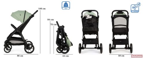 Adamex PRIME nagykerekű sport babakocsi 22kg-ig - mint