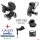 Adamex Belissa Premium multifunkciós babakocsi 3in1 Dark grey&silver /PS-595/