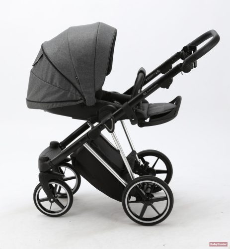 Adamex Belissa Premium multifunkciós babakocsi 3in1 Dark grey&silver /PS-595/