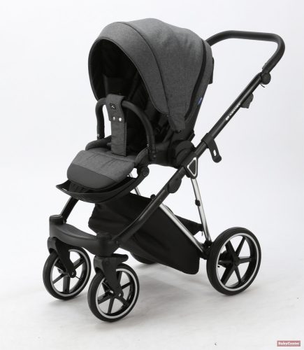 Adamex Belissa Premium multifunkciós babakocsi 3in1 Dark grey&silver /PS-595/