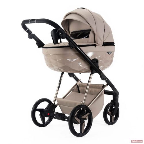 Adamex Quantum Star Premium babakocsi 2in1 - Beige Leather (Opcionális Adamex és Römer hordozó+bázistalp szettben)