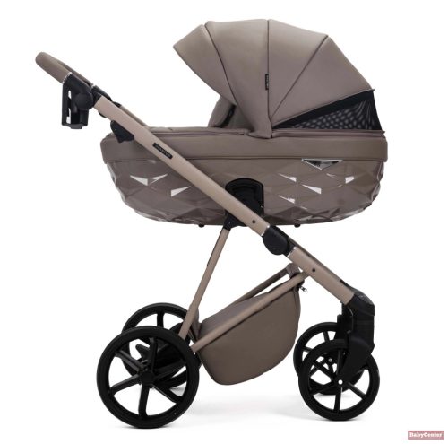 Adamex Quantum Star Premium babakocsi 2in1 - Cappuccino Leather (Opcionális Adamex és Römer hordozó+bázistalp szettben)