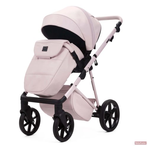Adamex Quantum Star Premium babakocsi 4in1 szettben (Römer Safe PRO dönthető hordozóval és forgatható bázistalppal) - Rose Leather