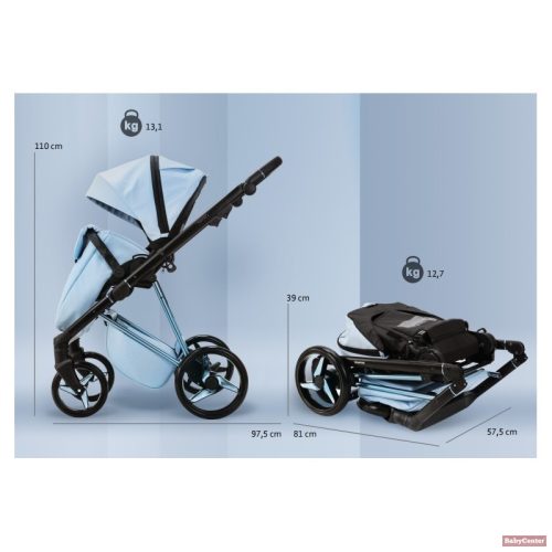 Adamex Quantum Star Premium babakocsi 4in1 szettben (Römer Safe PRO dönthető hordozóval és forgatható bázistalppal) - Rose Leather