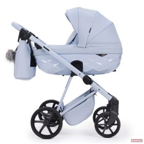   Adamex Quantum Star Premium babakocsi 2in1 - Sky Leather (Opcionális Adamex és Römer hordozó+bázistalp szettben)