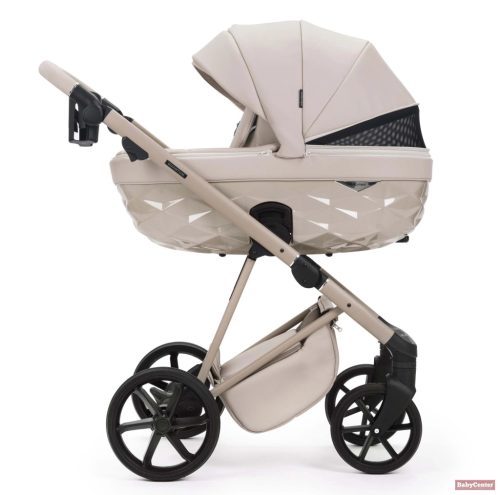 Adamex Quantum Star Premium babakocsi 2in1 - Vanilla Leather (Opcionális Adamex és Römer hordozó+bázistalp szettben)