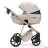Adamex Quantum Star Premium babakocsi 4in1 szettben (Römer Safe PRO dönthető hordozóval és forgatható bázistalppal) - Vanilla Leather